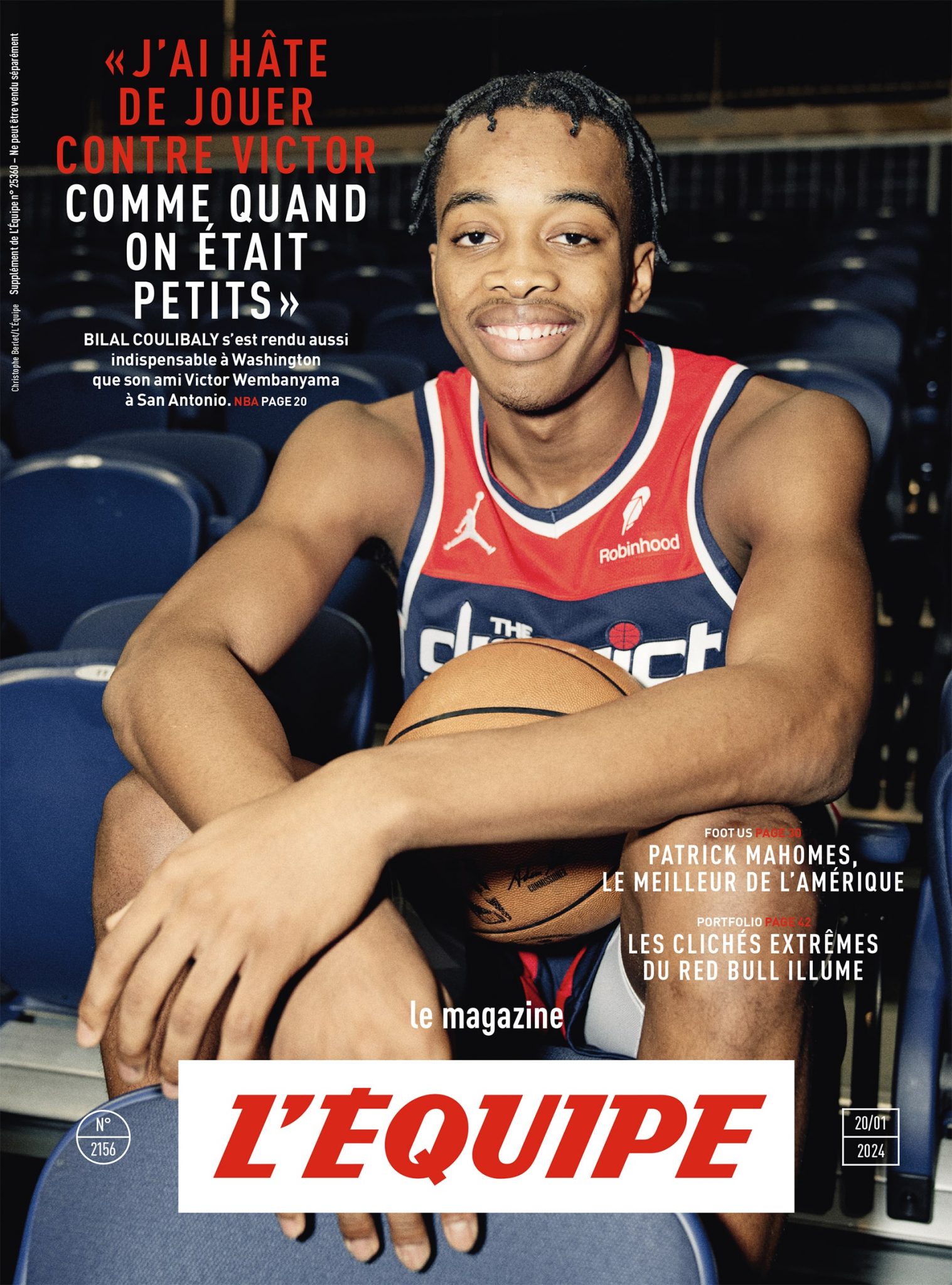 Bilal Coulibaly en Une de L’Équipe Magazine BeBasket