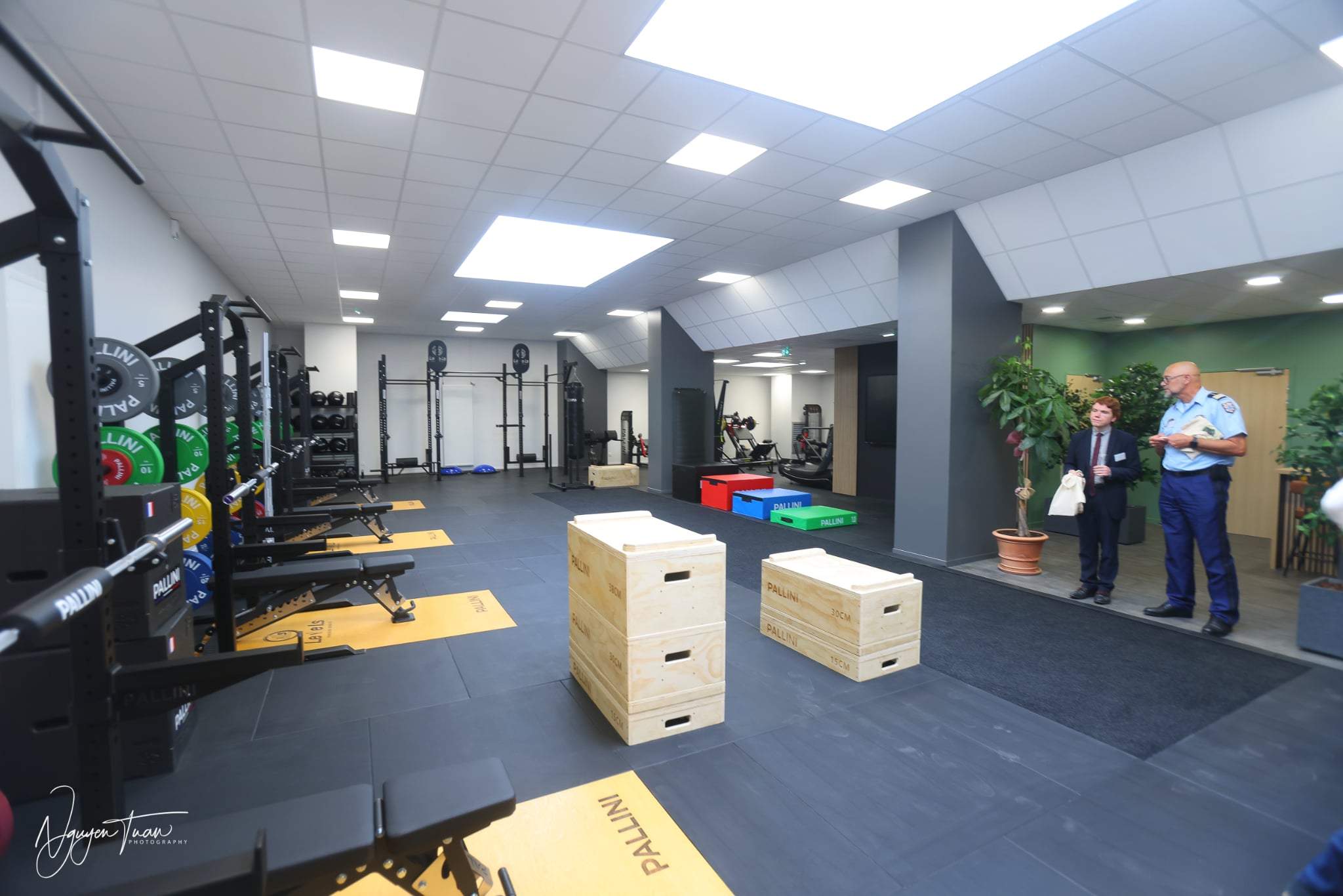The weight room, accessible to pros, academy members and the public