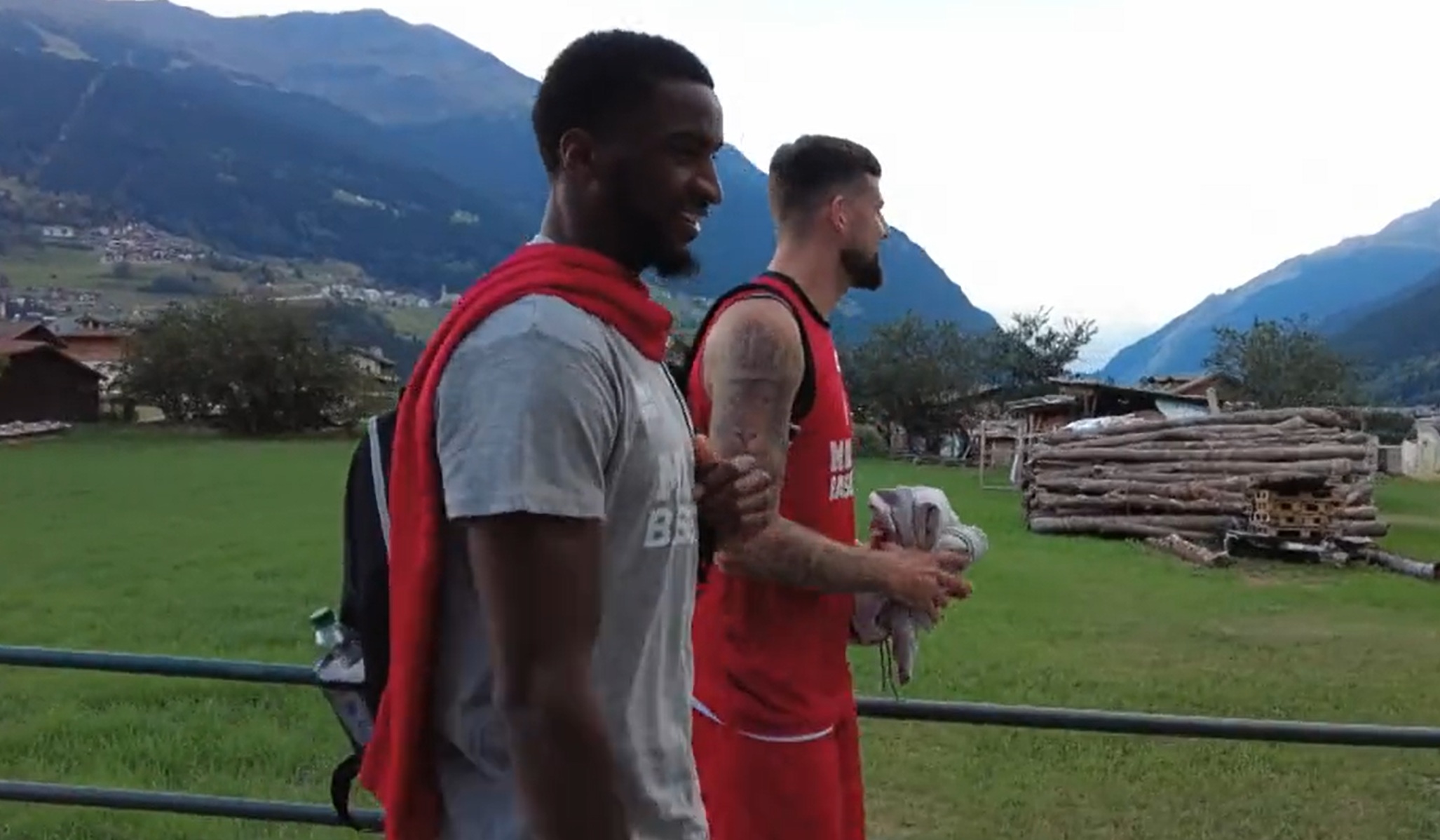 Alpha Diallo with Adrien Moerman in Bormio 2022