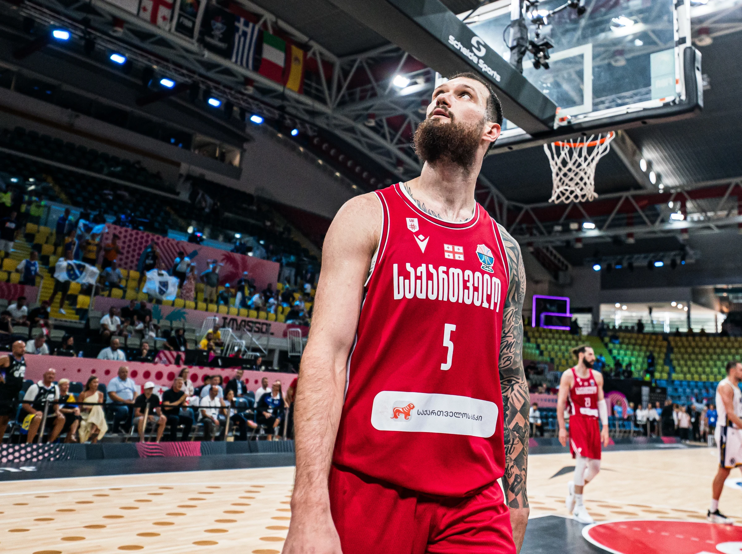 Sandro Mamukelashvili est l'un des leaders de l'équipe nationale de Géorgie