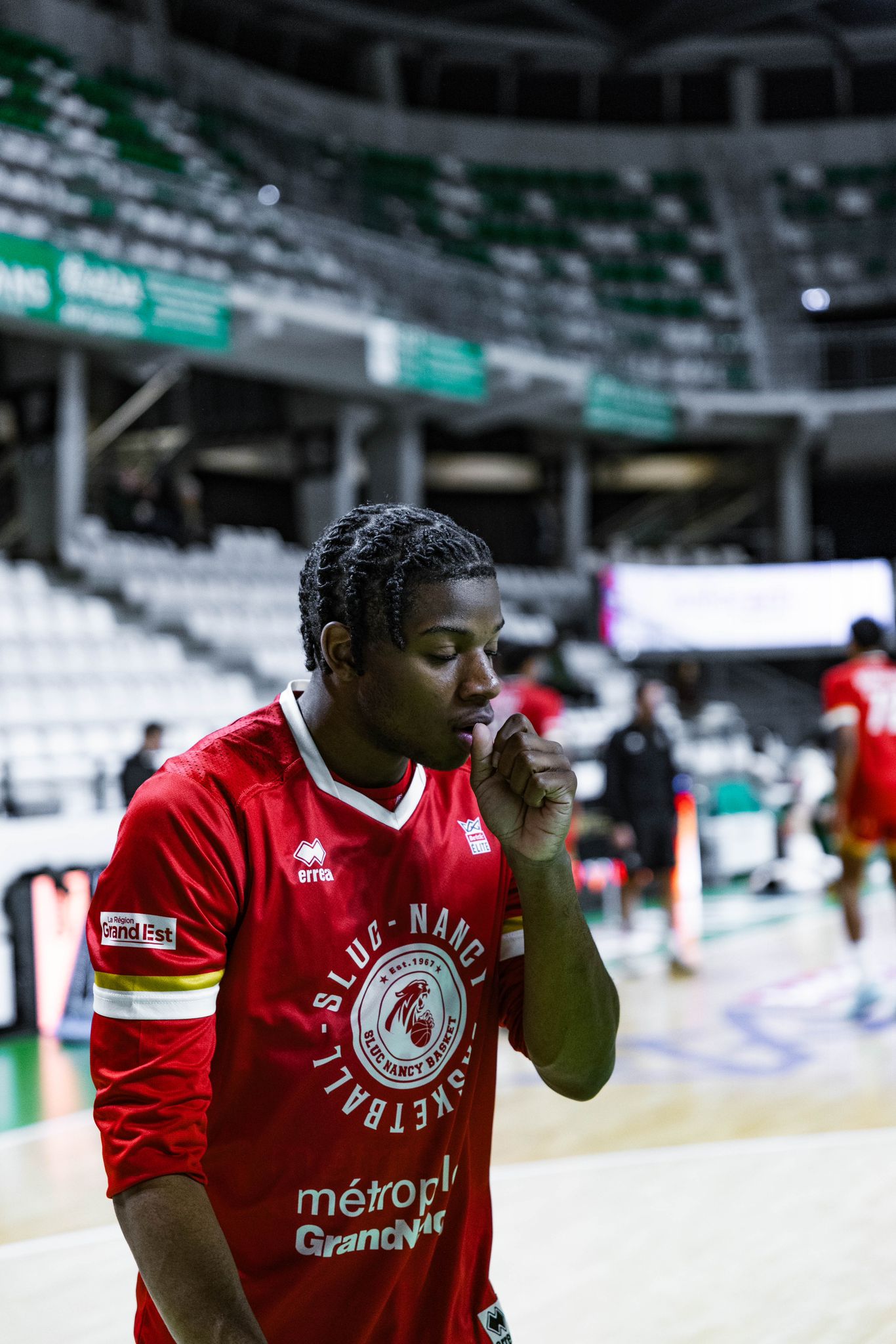 Marc-Owen Fodzo Dada à l'échauffement avant Le Portel - Nancy