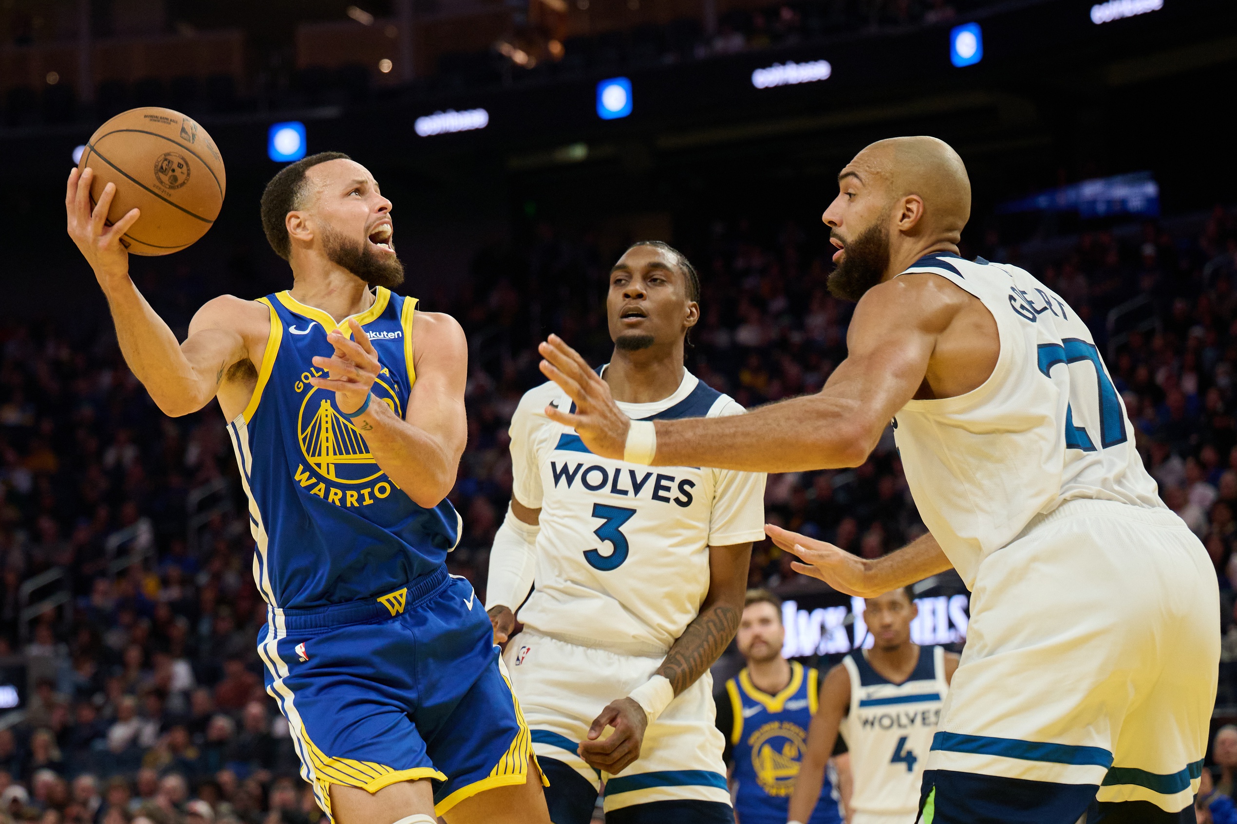 Rudy Gobert et Minnesota ont fini par venir à bout de Stephen Curry et des Warriors