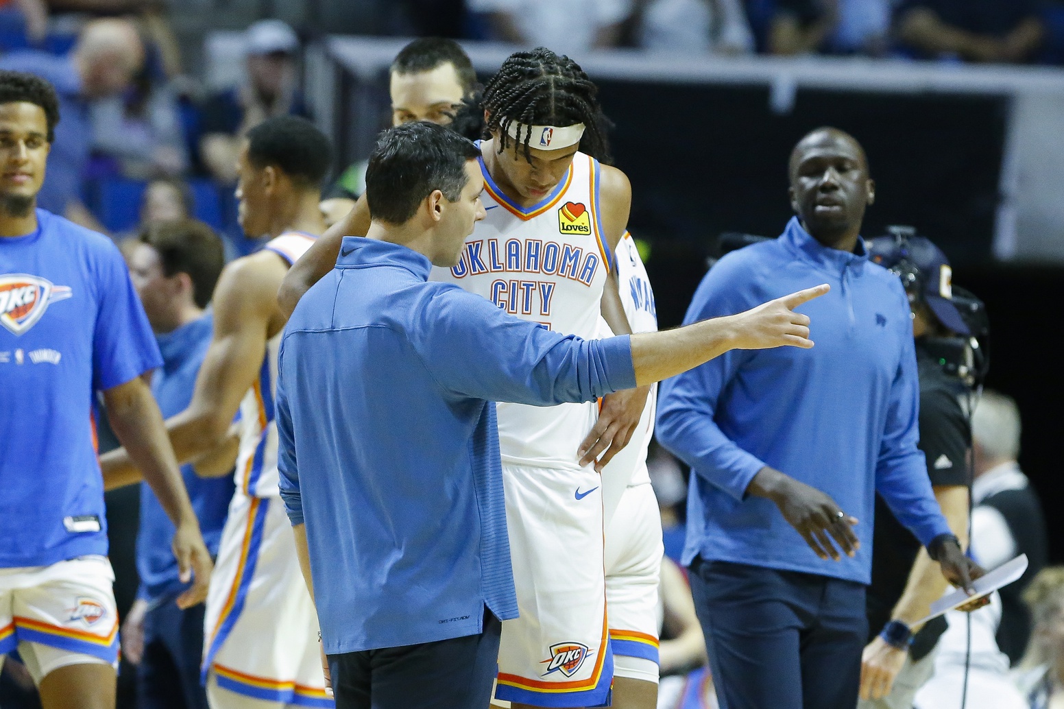 Mark Daigneault en 2022 avec Ousmane Dieng