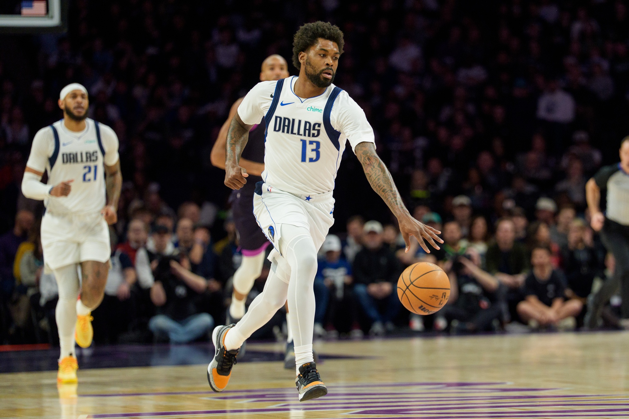 Naji Marshall cumule 15,2 points, 4,9 rebonds et 3 passes cette saison. Crédit photo : © Matt Blewett-Imagn Images