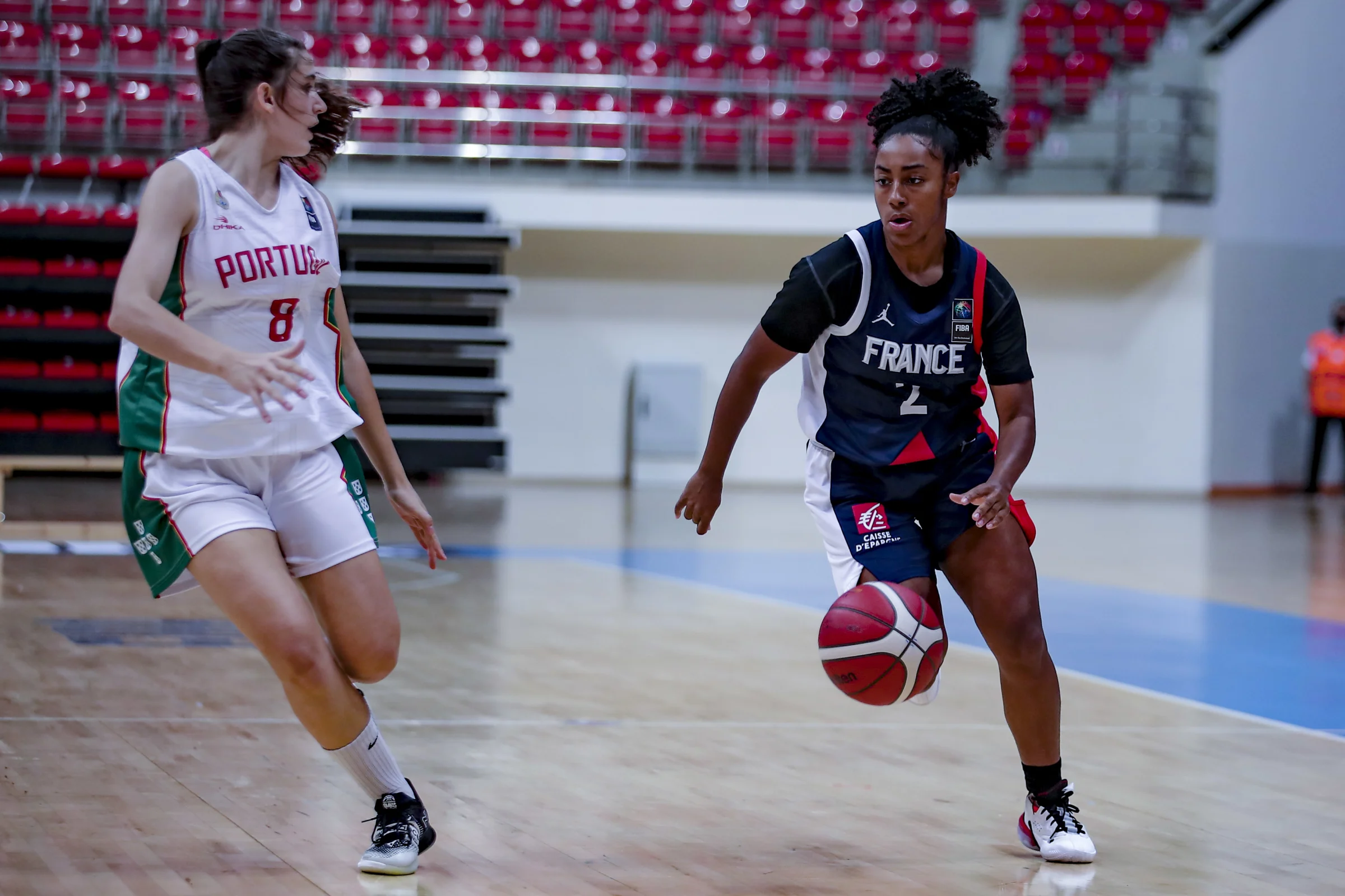 Héléna Delaruelle avec l'équipe de France U20