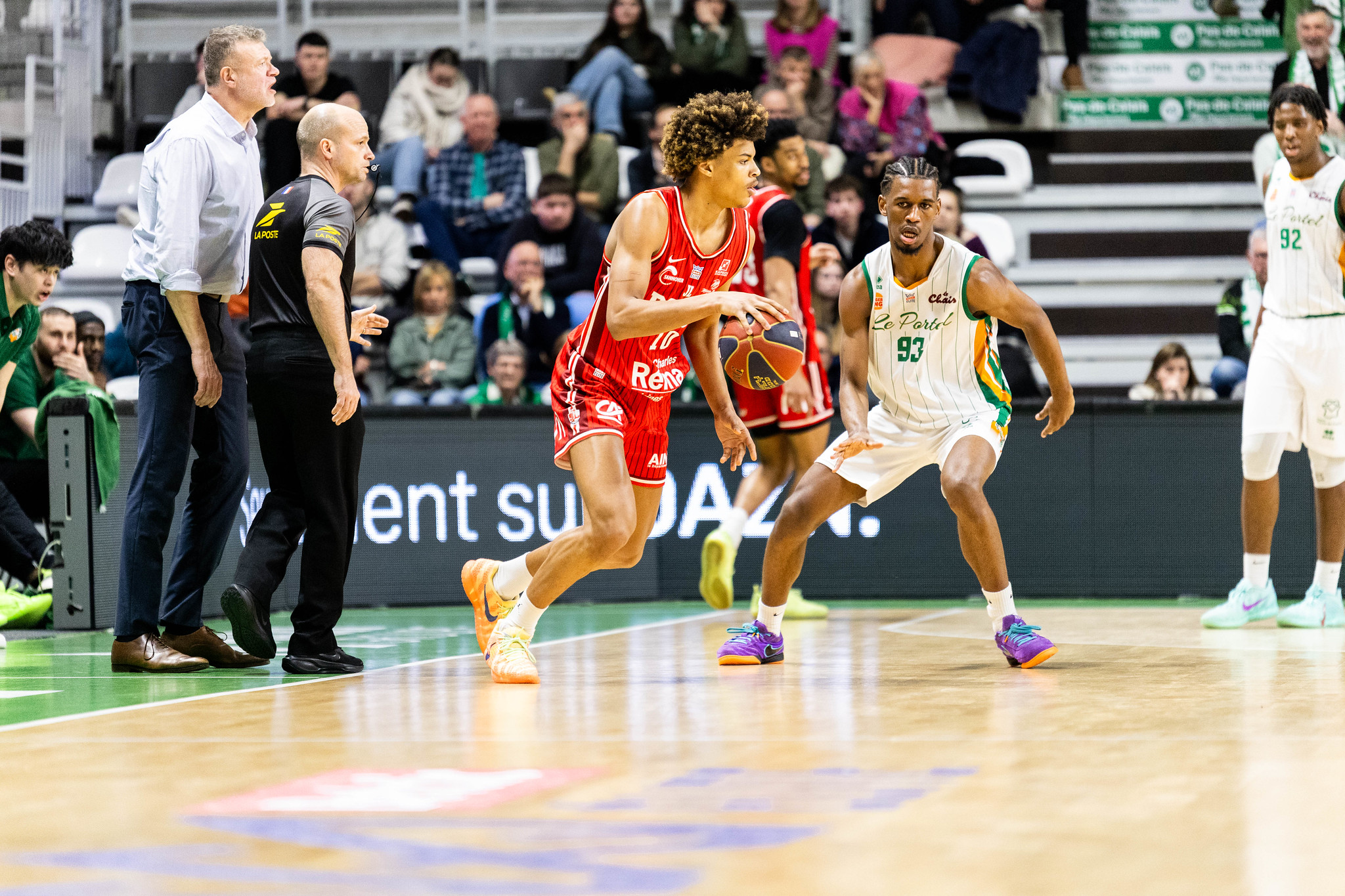 Juwan Ekanga-Ewaha face au Portel en Betclic, le 10 mars dernier 