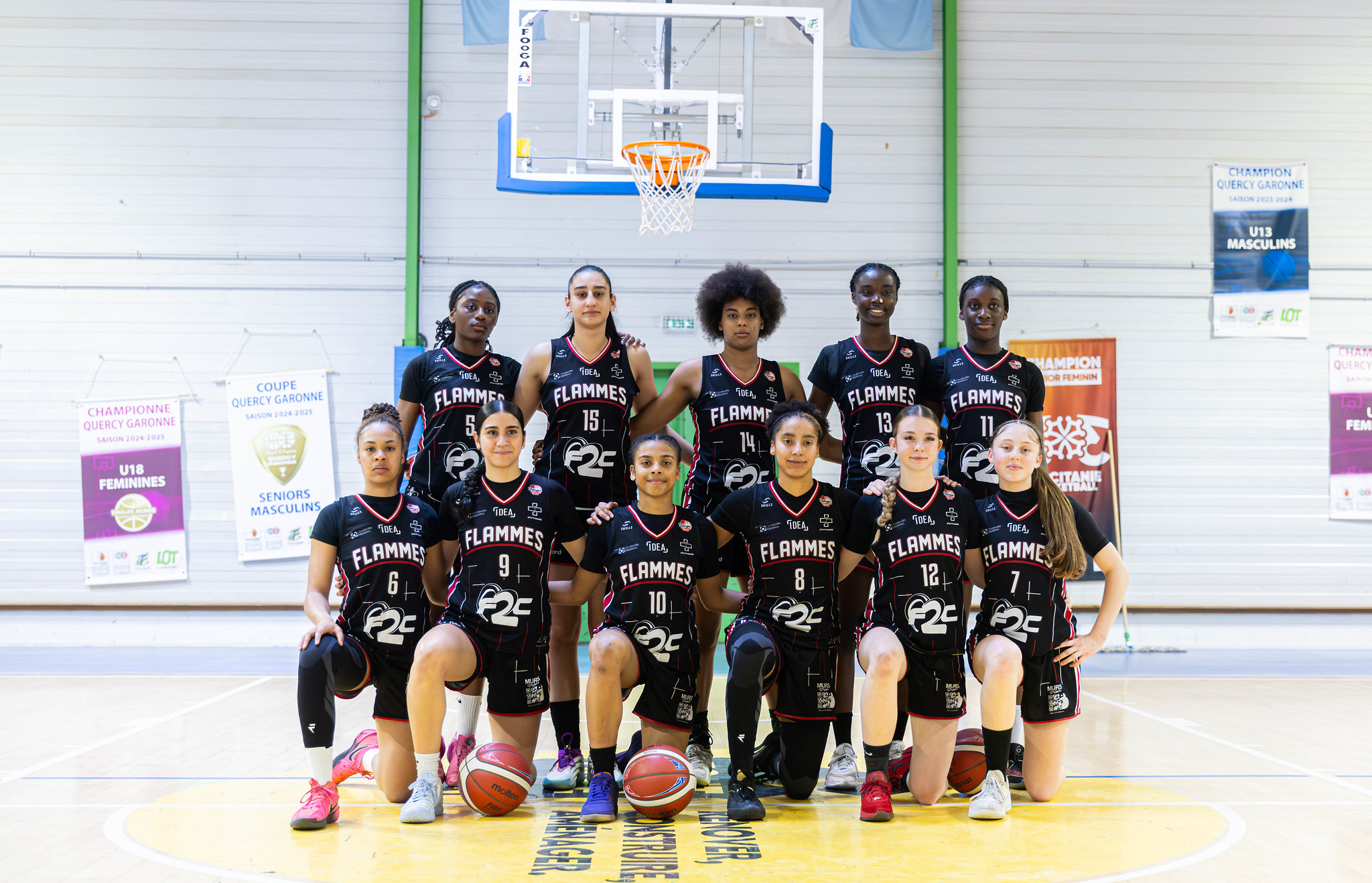 Les Flammes Carolo à Caussade au lancement du Final Four