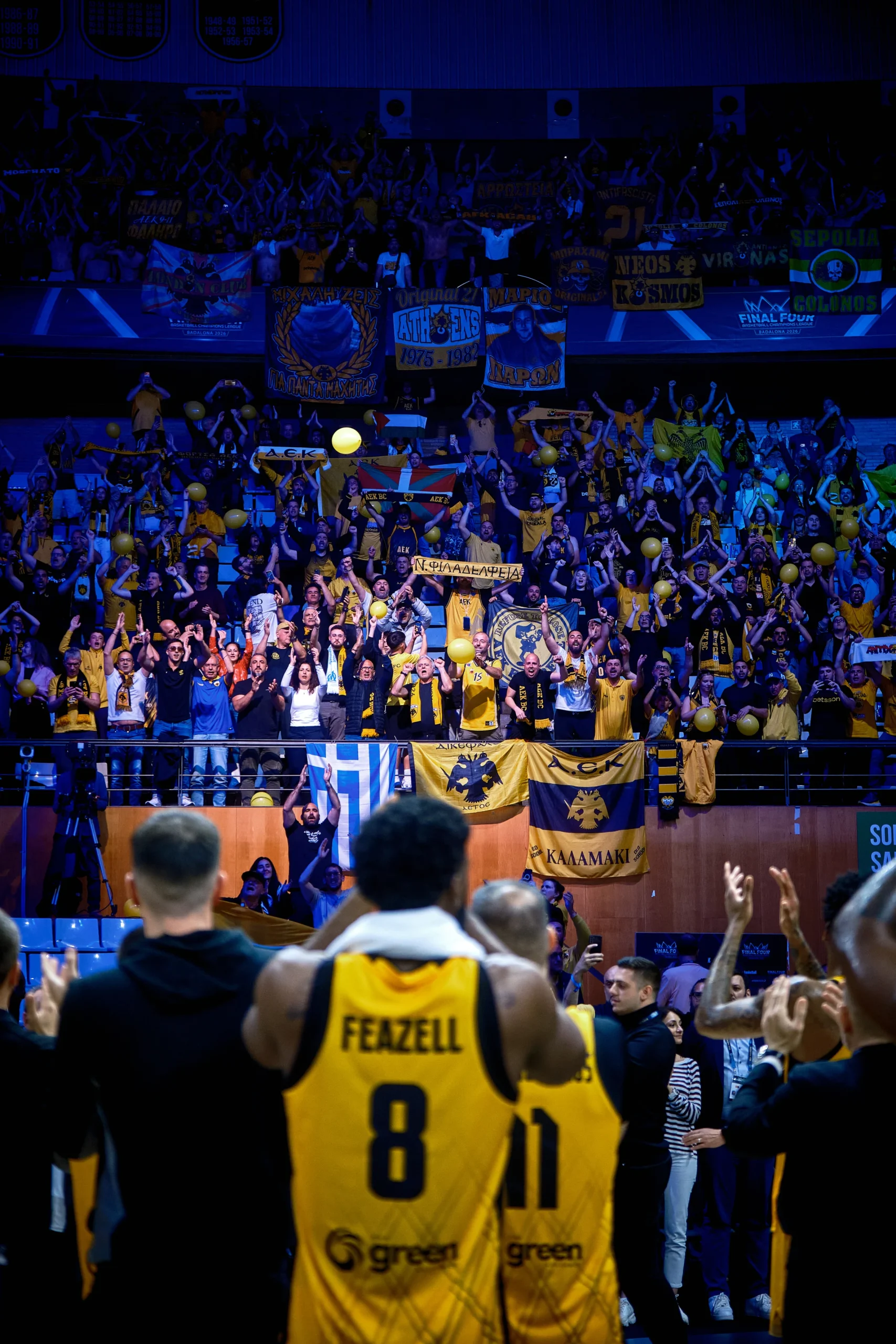 Les supporters grecs ont poussé l'AEK Athènes tout au long de la demi-finale de la BCL contre Malaga
