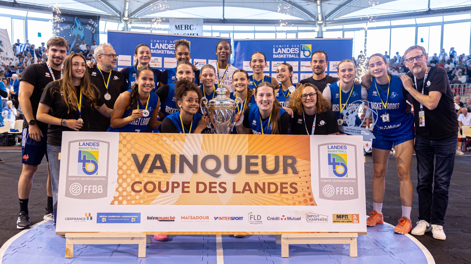 Les Espoirs de Basket Landes n'ont pas eu de souci pour remporter la Coupe des Landes 2026
