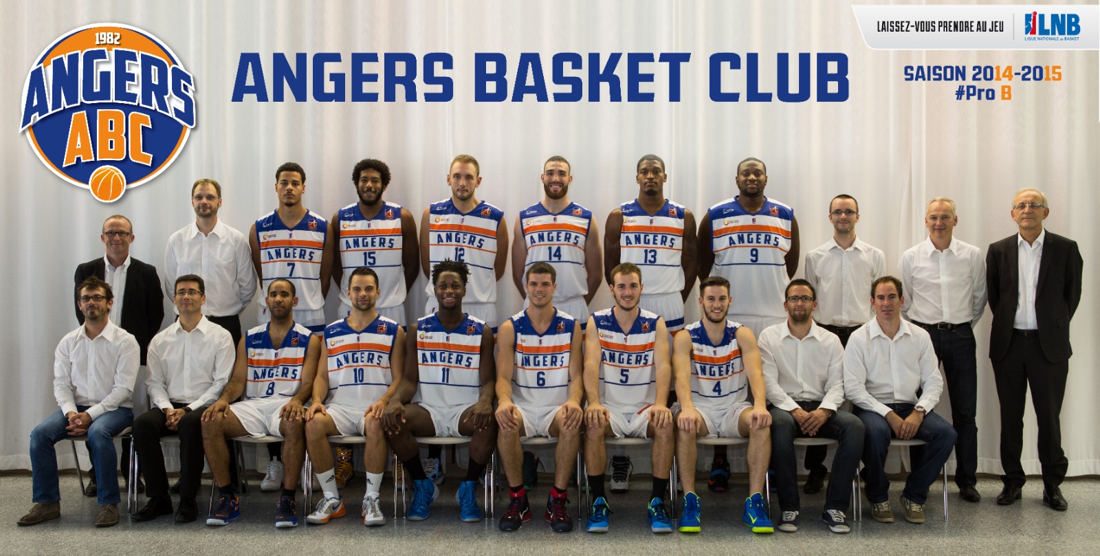 Avec Angers en 2014-2015