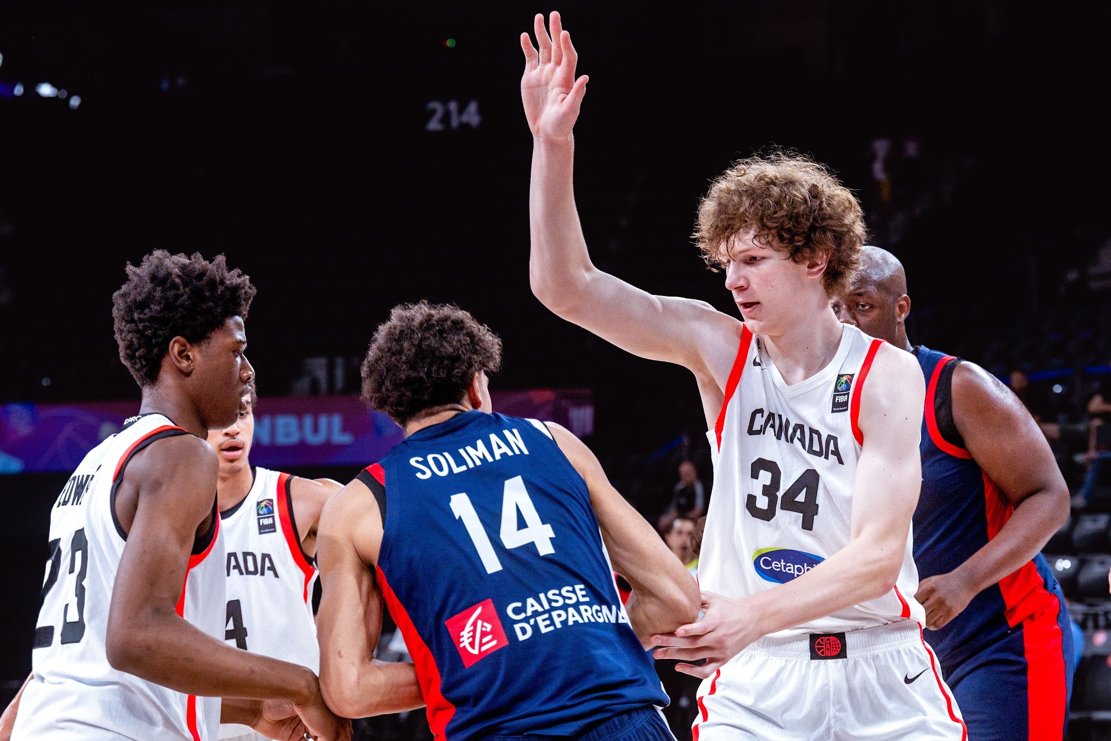 Jérémy Gohier contre l'équipe de France U17 et Nathan Soliman