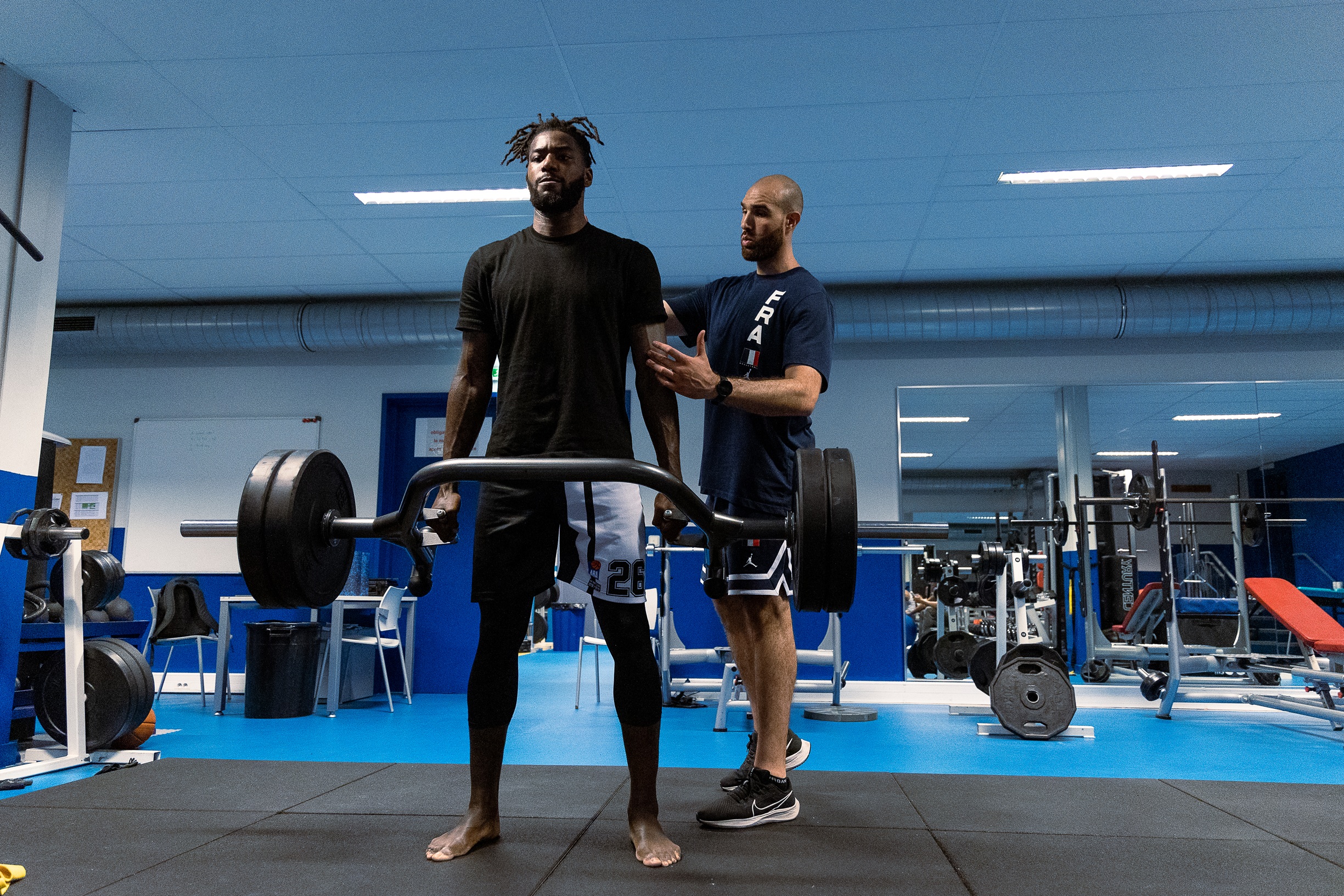 Yannis Irid, avec Mathias Lessort