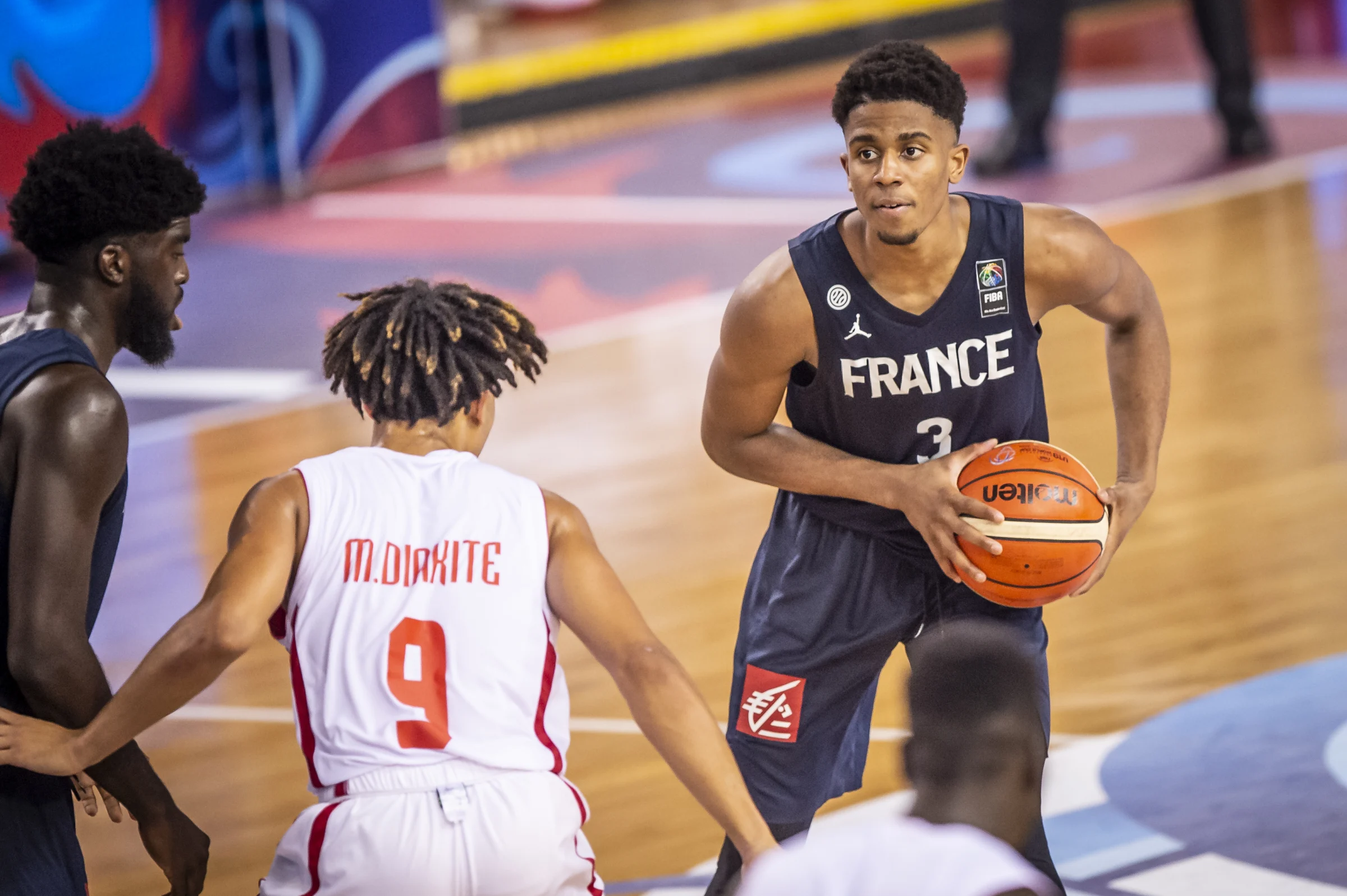 Karlton Dimanche avec l'équipe de France U19 en 2019