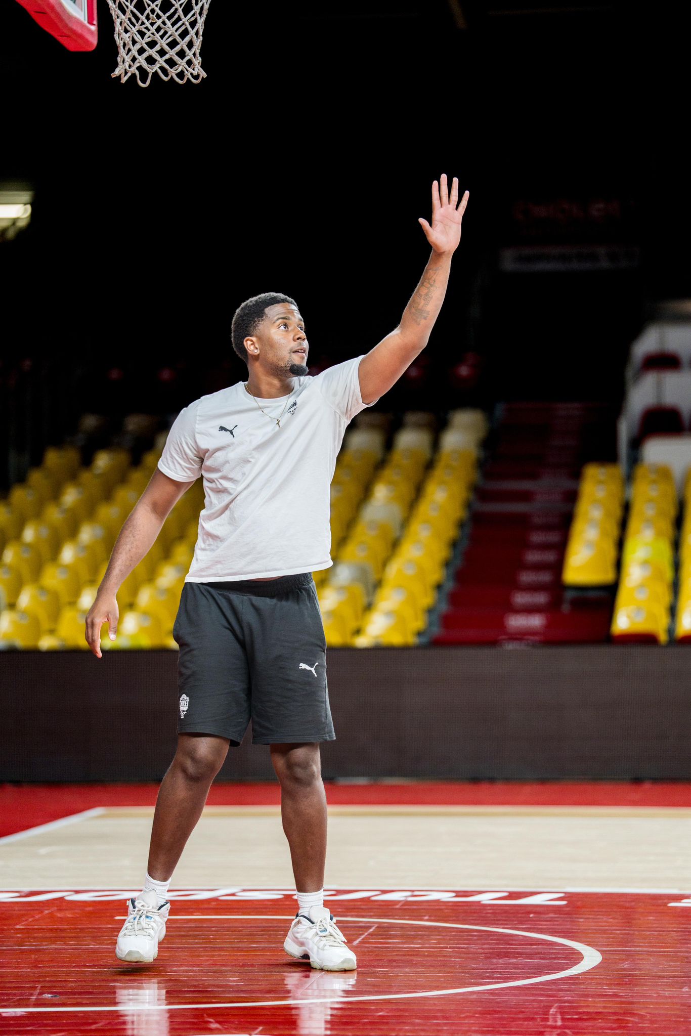 Karlton Dimanche à l'entraînement avec le centre de formation de Cholet